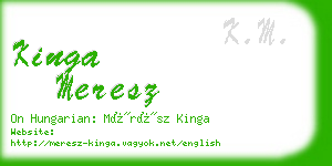 kinga meresz business card